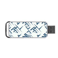 Abstract Pattern Geometric Backgrounds   Portable Usb Flash (two Sides) by Eskimos