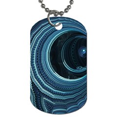 Fractal Dog Tag (one Side) by Sparkle