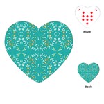 Abstract pattern geometric backgrounds   Playing Cards Single Design (Heart) Front