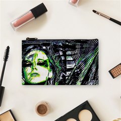 Dubstep Alien Cosmetic Bag (small) by MRNStudios