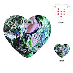 Glam Rocker Playing Cards Single Design (heart) by MRNStudios