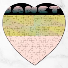 Janet 1 Jigsaw Puzzle (heart) by Janetaudreywilson