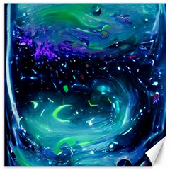 Blue Galaxy Canvas 20  X 20  by Dazzleway