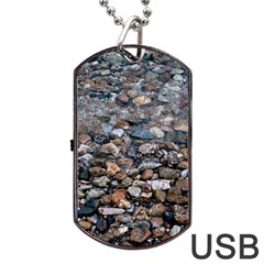 On The Rocks Dog Tag Usb Flash (two Sides) by DimitriosArt