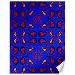 Floral Pattern Paisley Style  Canvas 12  X 16  by Eskimos