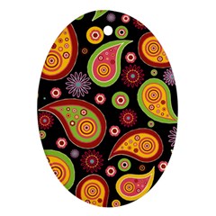 Paisley Pattern Design Ornament (oval) by befabulous