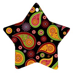 Paisley Pattern Design Ornament (star) by befabulous