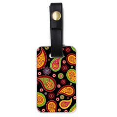 Paisley Pattern Design Luggage Tag (one Side) by befabulous