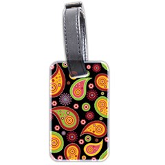 Paisley Pattern Design Luggage Tag (two Sides) by befabulous