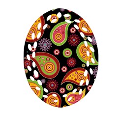 Paisley Pattern Design Ornament (oval Filigree) by befabulous