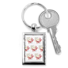 Floral Key Chain (rectangle) by Sparkle