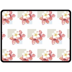 Floral Double Sided Fleece Blanket (large)  by Sparkle