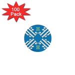 Abstract pattern geometric backgrounds   1  Mini Buttons (100 pack)  Front