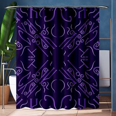 Abstract Pattern Geometric Backgrounds   Shower Curtain 60  X 72  (medium)  by Eskimos