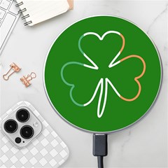 Shamrock Irish Clover St Patrick Wireless Charger by yoursparklingshop