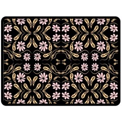 Folk Flowers Print Floral Pattern Ethnic Art Double Sided Fleece Blanket (large)  by Eskimos