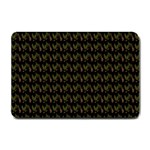 Fern Pattern 2 Black Small Doormat  24 x16  Door Mat