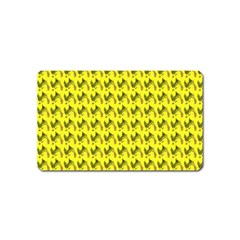 Fern Pattern 2 Yellow Magnet (name Card) by violetheavensky