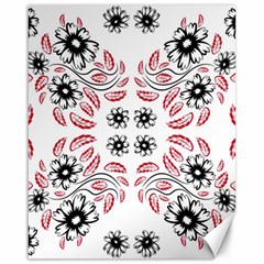 Folk Flowers Print Floral Pattern Ethnic Art Canvas 16  X 20  by Eskimos