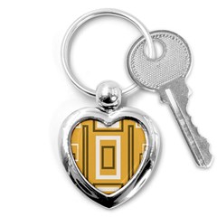 Abstract Pattern Geometric Backgrounds   Key Chain (heart) by Eskimos