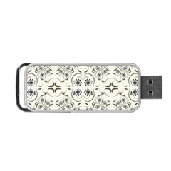 Folk Flowers Print Floral Pattern Ethnic Art Portable Usb Flash (one Side) by Eskimos