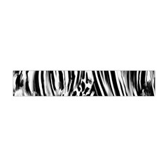 Zebra Leopard Black 7000 Flano Scarf (mini) by MickiRedd