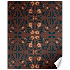 Floral Folk Damask Pattern  Canvas 16  X 20  by Eskimos