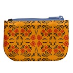 Floral folk damask pattern  Large Coin Purse Back