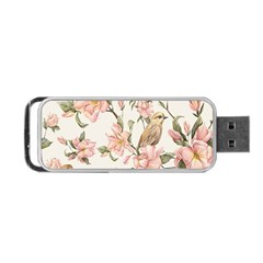 Floral Portable Usb Flash (one Side) by Sparkle