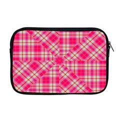 Pink Tartan-10 Apple Macbook Pro 17  Zipper Case by tartantotartanspink2