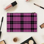 Pink Tartan 3 Cosmetic Bag (Medium) Back