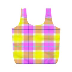 Pink Tartan-8 Full Print Recycle Bag (m) by tartantotartanspink2