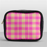 Pink Tartan 4 Mini Toiletries Bag (One Side) Front