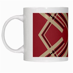 Abstract Pattern Geometric Backgrounds   White Mug by Eskimos