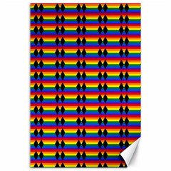 Double Black Diamond Pride Bar Canvas 24  X 36  by WetdryvacsLair