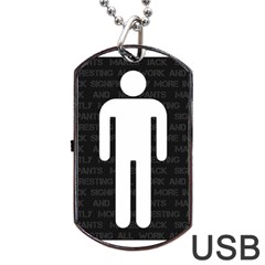 A Wordsearch For Our Times Dog Tag Usb Flash (one Side) by WetdryvacsLair