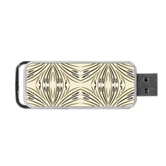 Folk Flowers Print Floral Pattern Ethnic Art Portable Usb Flash (two Sides) by Eskimos