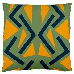 Abstract Geometric Design    Large Flano Cushion Case (one Side) by Eskimos