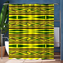 Abstract Pattern Geometric Backgrounds Shower Curtain 60  X 72  (medium)  by Eskimos