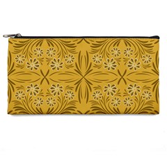 Folk Flowers Print Floral Pattern Ethnic Art Pencil Case by Eskimos