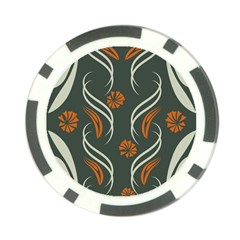 Folk Flowers Print Floral Pattern Ethnic Art Poker Chip Card Guard by Eskimos