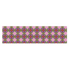 Seamless Psychedelic Pattern Oblong Satin Scarf (16  X 60 ) by Jancukart