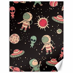 Space Pattern Cartoon Canvas 12  X 16  by Jancukart