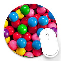 Bubble Gum Round Mousepads by artworkshop