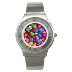 Bubble Gum Stainless Steel Watch by artworkshop