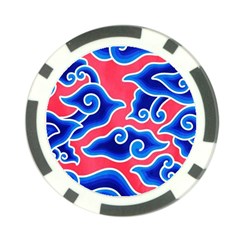 Batik Megamendung Poker Chip Card Guard (10 Pack) by artworkshop