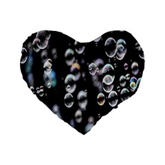 Bubble Standard 16  Premium Heart Shape Cushions by artworkshop