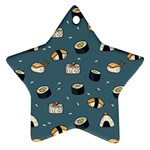 Sushi Pattern Ornament (Star) Front