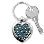 Sushi Pattern Key Chain (Heart) Front