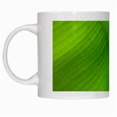 Banana Leaf White Mug by artworkshop